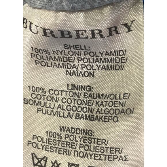 BURBERRY Asymmetrical Full Zip Motorcycle Jacket Size 8 EUC - Picture 9 of 9